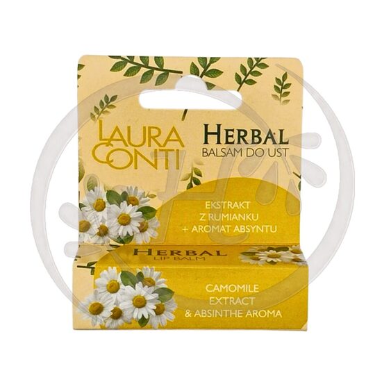 Laura Conti Lip Balm with Chamomile & Wormwood Extract, 4.8 g